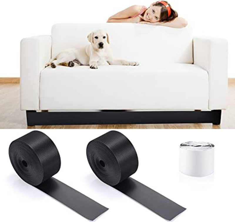 5 Rollen Pvc-barrieren, Um Zu Verhindern, Dass Haustiere Unter Betten Gelangen 5 Cm Breite Barrieren, 2 Meter Lange Barrieren Und 50 Cm Langes Befestigungsband.