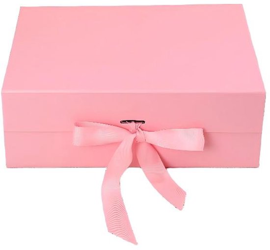 Geschenkbox Mit Deckel 22 X 16 X 8 8 Cm Faltbar Elegantes Design Mit Magnetverschluss Und Schleife Ideal Für Hochzeiten Geburtstage Valentinstag