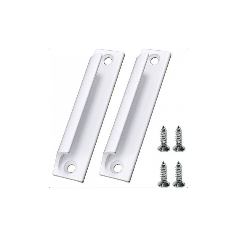 (weiß) Set Mit 2 Griffen Aus Aluminiumlegierung Für Schiebetüren, Balkontüren, Schränke Und Schubladen Sowie Fenster