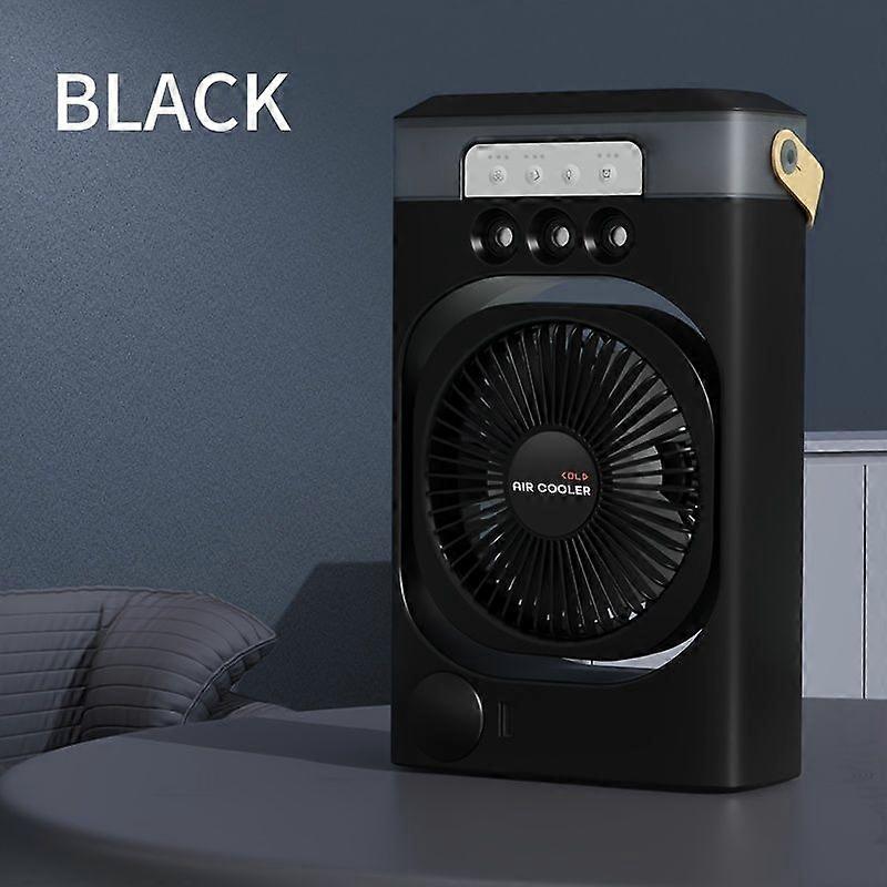 3-in-1-tischventilator Mit Luftbefeuchter, 3 Geschwindigkeitsstufen, Verstellbarer Neigungswinkel, Geräuscharm, Für Büro Und Schlafzimmer