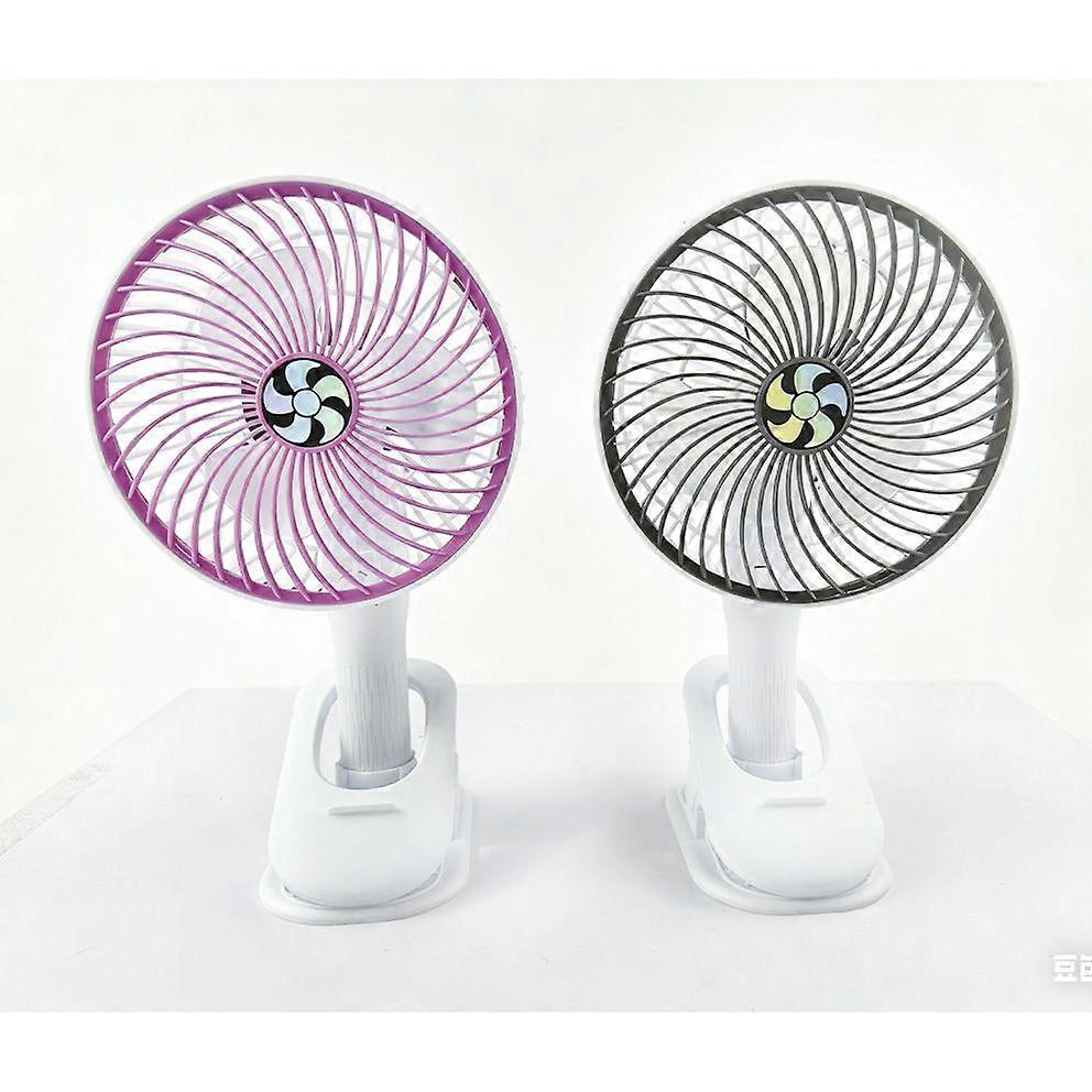 Niedlicher Mini-handventilator 2-in-1, Usb-wiederaufladbarer Akku-betriebener Clip- Und Tischventilator Für Sommerliche Kühlung