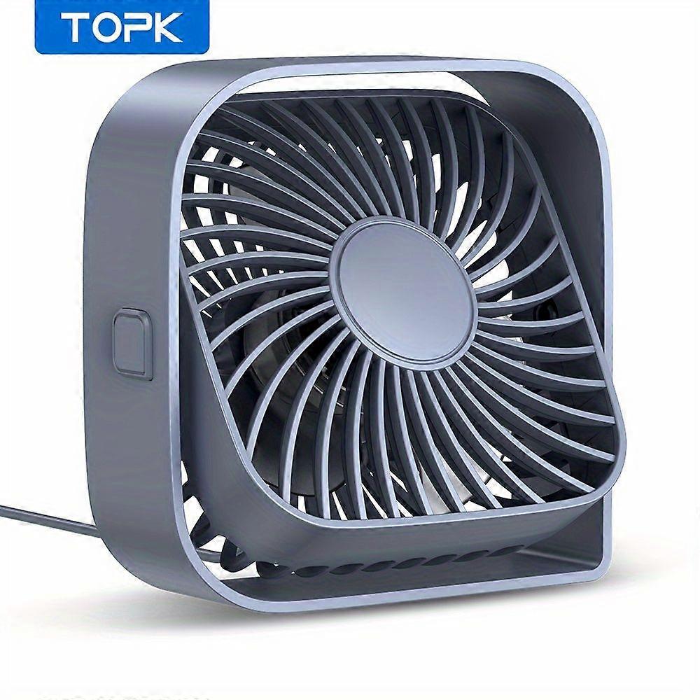 Kompakter Usb-tischventilator Mit 3 Geschwindigkeitsstufen Und Geräuschlosem 360°-betrieb, Leichte Und Tragbare Kühlung Für Zuhause, Büro, Studentenwohnheim Und Reisen