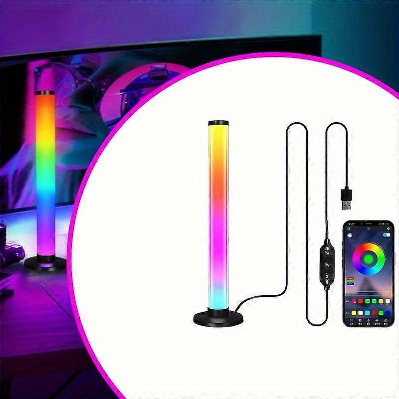 Intelligente Led-leuchte Mit Musiksynchronisation, App- Und Fernbedienungssteuerung, Stimmungsvolle Atmosphärenlampe Mit Farbwechsel Im Vollspektrum Für Tv-hintergrundbeleuchtung, Partys, Spielzimmer,