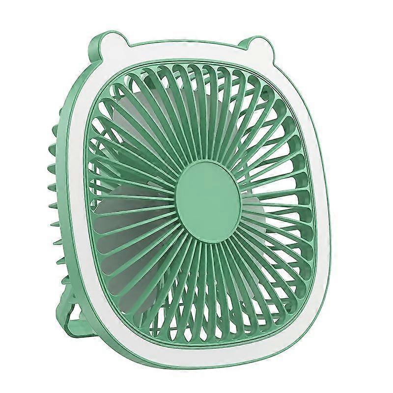 Tischventilator Im Bärenohr-design, Tragbarer Mini-ventilator Mit Usb-anschluss Und 3 Geschwindigkeitsstufen, 180° Drehbar, Leiser Tischventilator Für Zuhause, Büro, Schlafzimmer Oder Studentenwohnhei