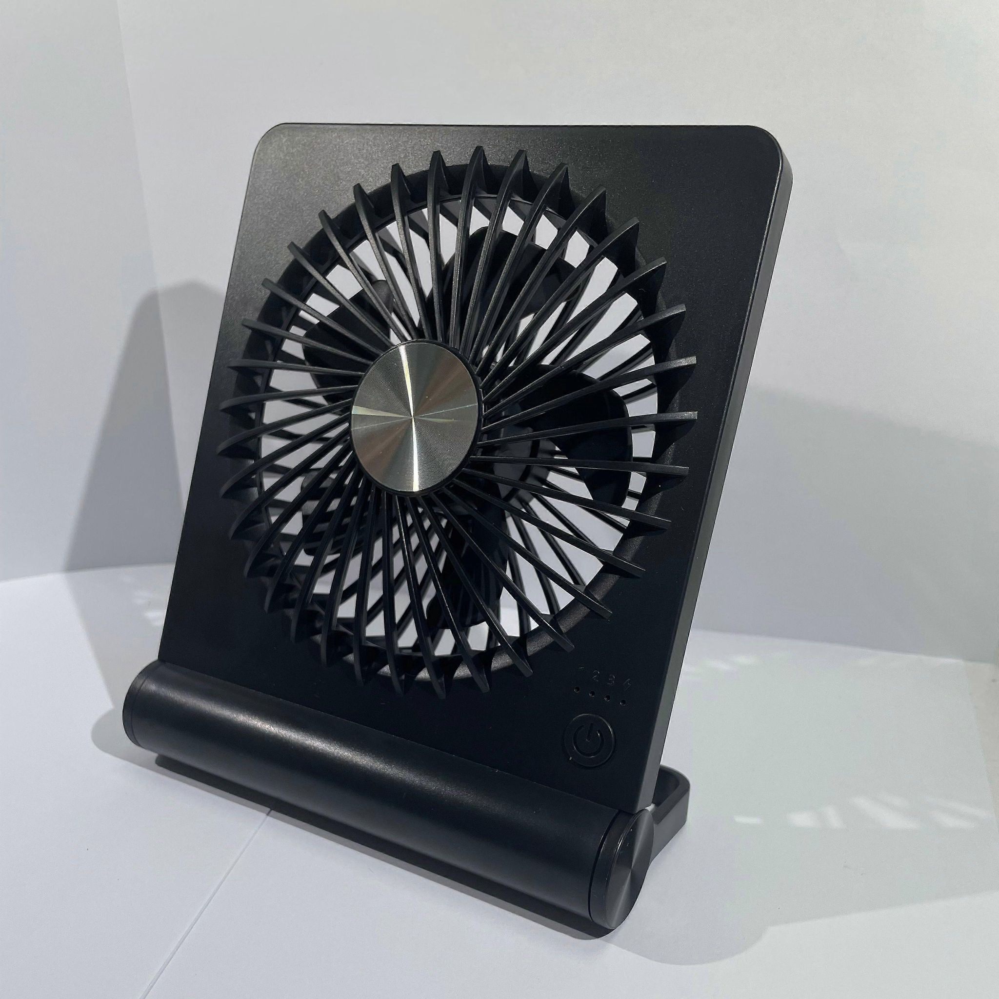 Tischventilator, Kleiner Usb-ventilator Mit 180°-neigungs- Und Klappfunktion, 3 Geschwindigkeitsstufen, Extrem Leise, Usb-c-anschluss Für Den Schreibtisch Im Homeoffice