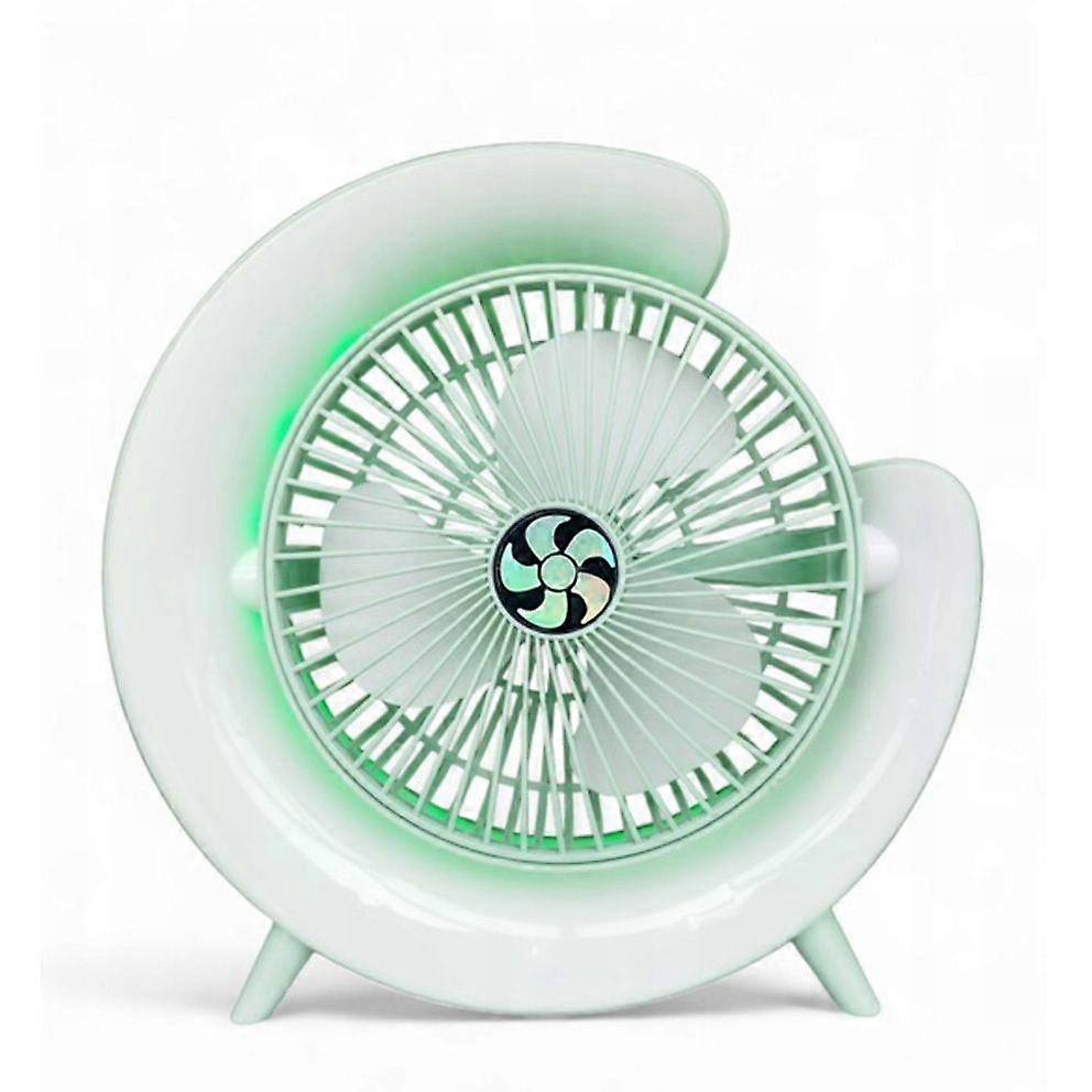 Tragbarer Mini-tischventilator Mit Led-nachtlicht, 1200-mah-akku, Usb-betriebener, Leiser Ventilator, 3 Geschwindigkeitsstufen Einstellbar – Ideal Für Zuhause, Büro, Studentenwohnheim Und Reisen.