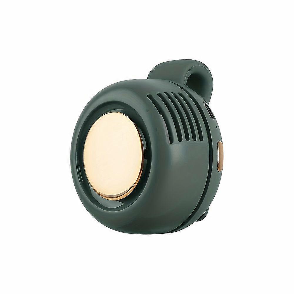 Tragbarer, Klingenloser Elektroventilator, 3-stufig Einstellbar, Geräuscharmer Betrieb, Rotierendes Design, Wiederaufladbarer Lithium-akku Per Usb Für Den Sommer Im Freien