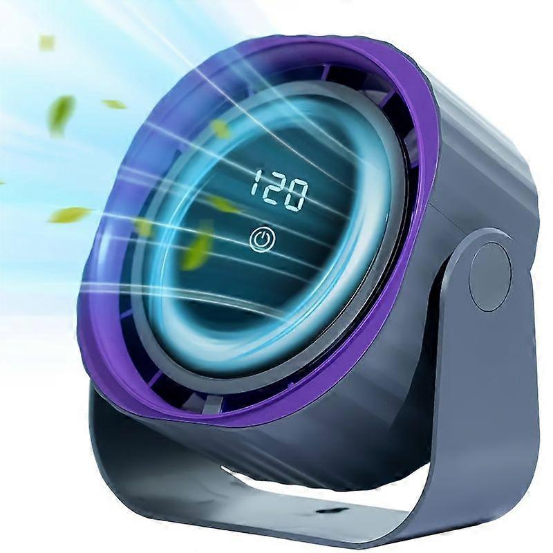 Tragbarer Wandventilator Mit Digitalanzeige, 5 Geschwindigkeitsstufen, 5400-mah-akku, Usb-aufladbar Für Büro, Schlafzimmer Und Reisen