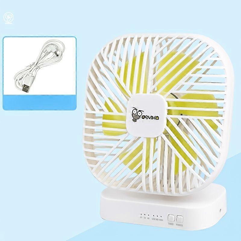 Tragbarer Magnetventilator Mit 3 Geschwindigkeitsstufen, Usb-akkubetrieb Und 1/2/4-stunden-timer Für Zuhause, Büro, Reisen Und Camping