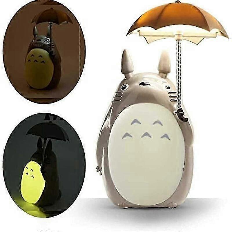 Totoro Led-nachtlicht Für Kinder, Usb-aufladbare Leselampe, Niedliche Cartoon-tier-schlafzimmerdekoration Für Jungen Und Mädchen