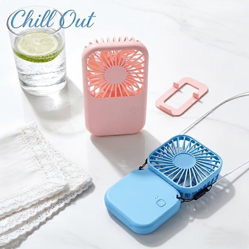 Tragbare Mini-usb-ventilatoren Im 2er-pack, Persönlicher Tischventilator Mit Aufhängegurt Und Ständer, Ideal Für Picknicks Im Freien Und Reisen Im Sommer