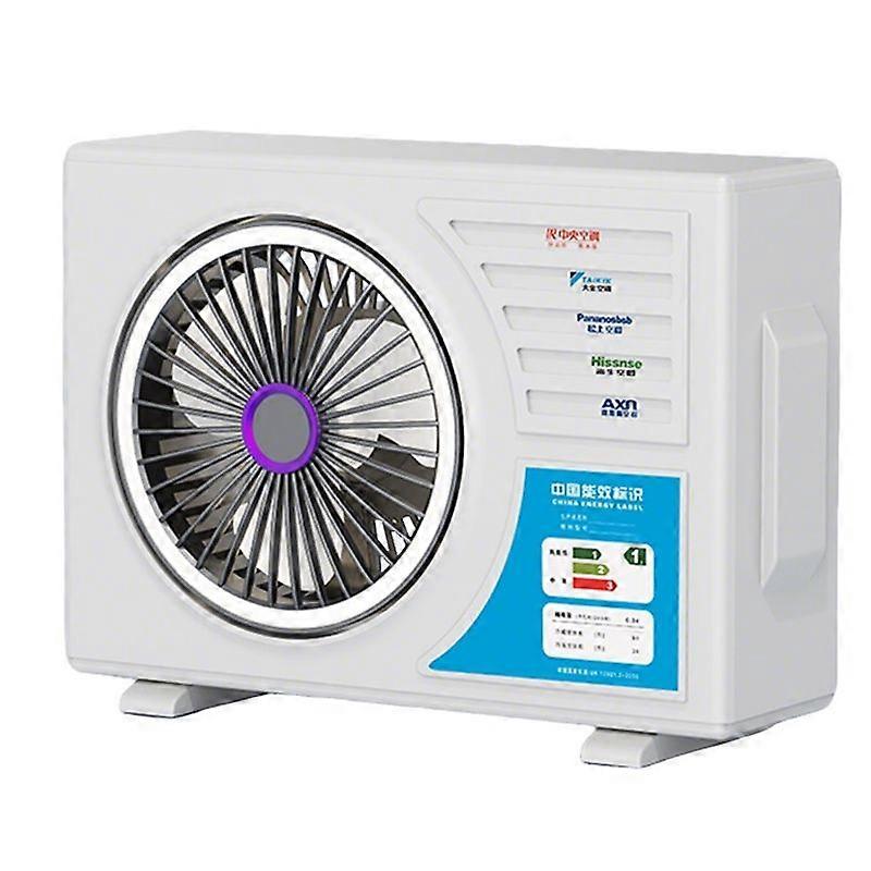 Tragbarer Klimaventilator, 5 Geschwindigkeitsstufen Einstellbar, Mit 3-stufiger Beleuchtung, Tischventilator Zur Luftzirkulation Für Zuhause Und Büro