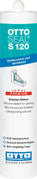 Ottoseal Silikon S-120 310ml C6919 Matt Weiss - 1850401