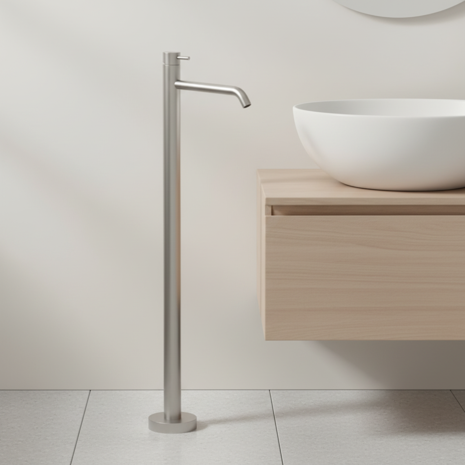Steel Looking Paffoni Stand-waschtischarmatur Aus Der Serie Jolly, Modell Jlbox031st Steel Looking