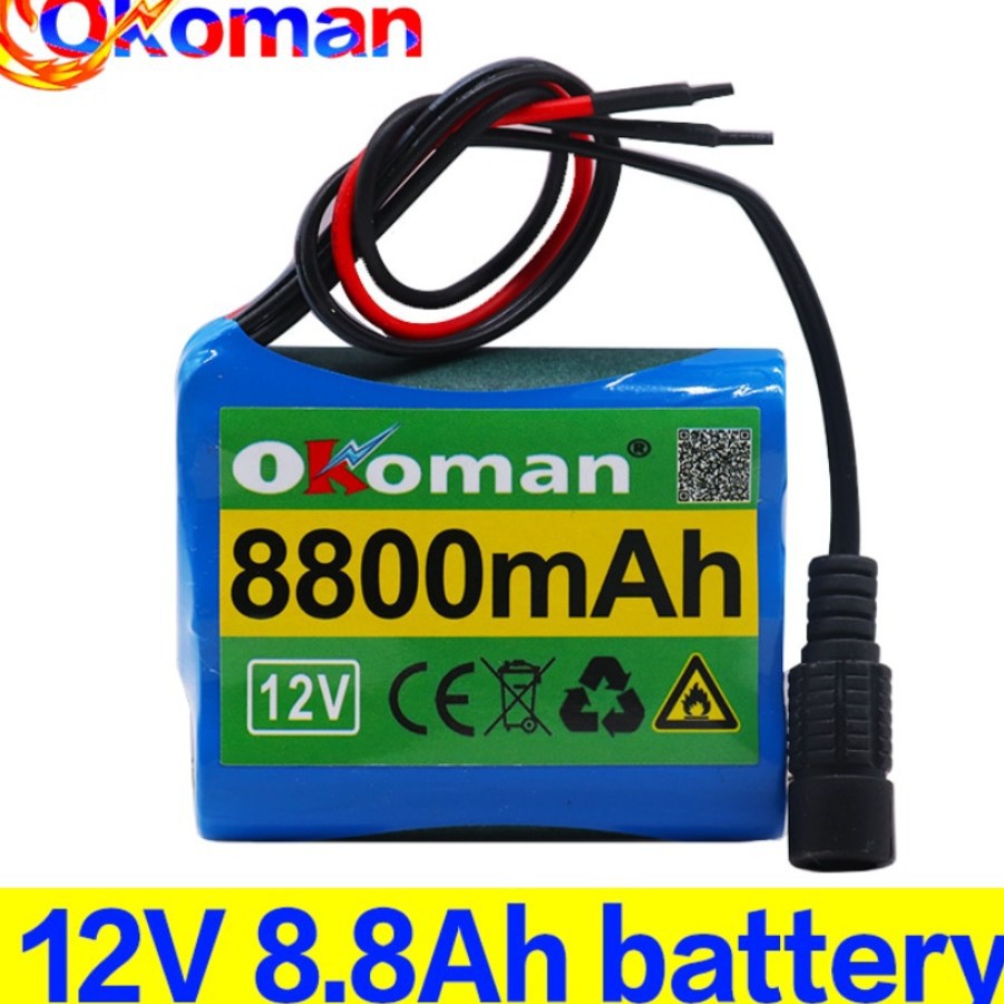 Wiederaufladbarer 12v 8800mah 3s 18650 Lithium-ionen-akku, Verwendet In Geräten Wie Überwachungskameras.