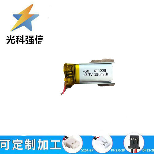 601225 150mah 3,7v Lithium-akku Für Hochleistungstaschenlampen Mit Kabel Volle Kapazität 1,25.