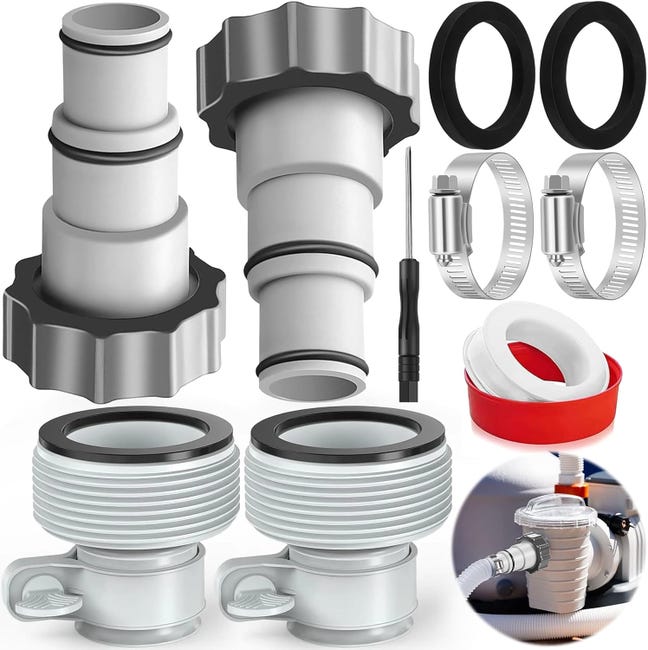 Ein Set Aus 4 Poolschlauchanschlüssen, Ersatzanschlüsse Für Intex-wasserpumpen.