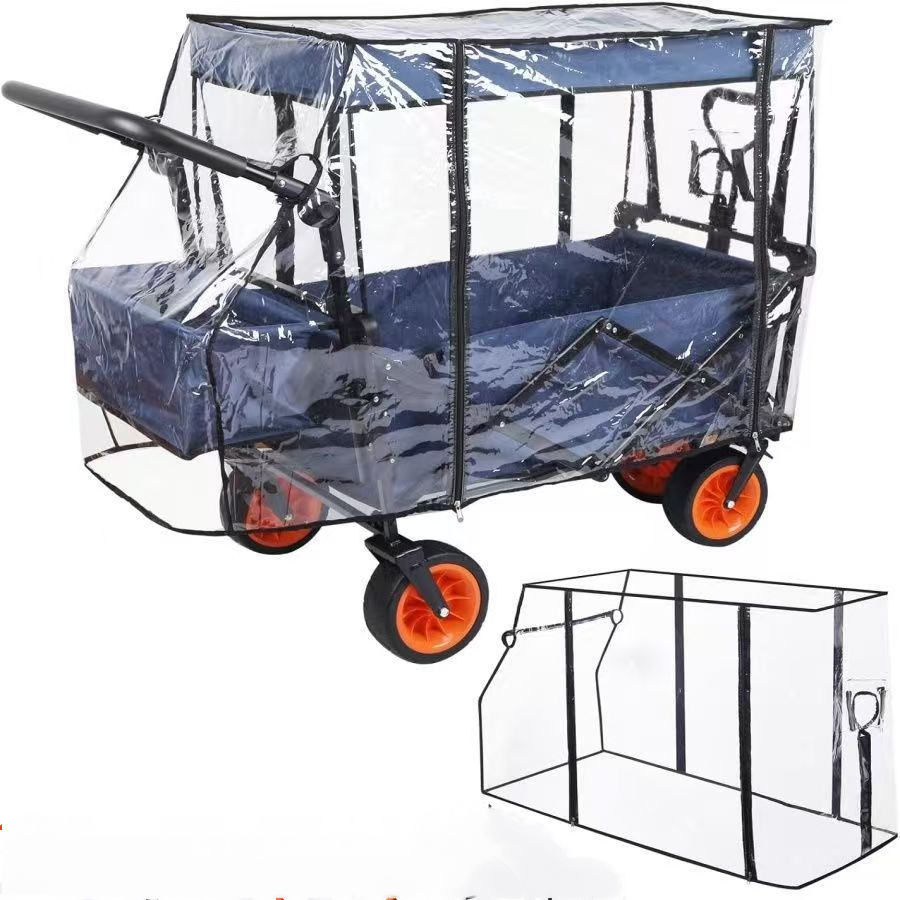 Transparente Regenhülle Für Transportwagen – 115 X 51 X 75 Cm – Multifunktional – Transparent