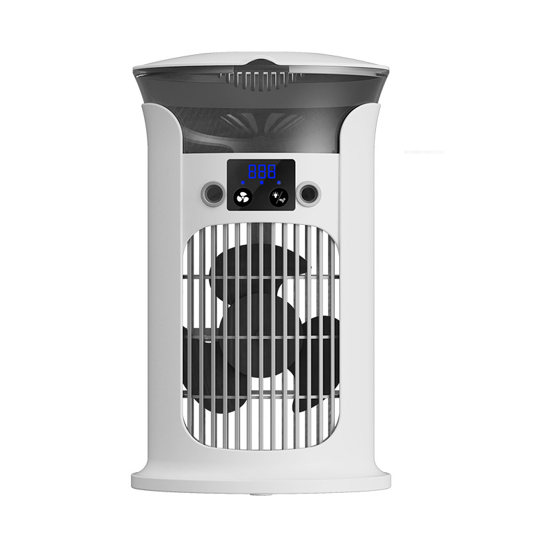 Tragbarer Klimaventilator Mit Kühlschrank, Großem Wassertank Und Doppelter Wassersprühfunktion.