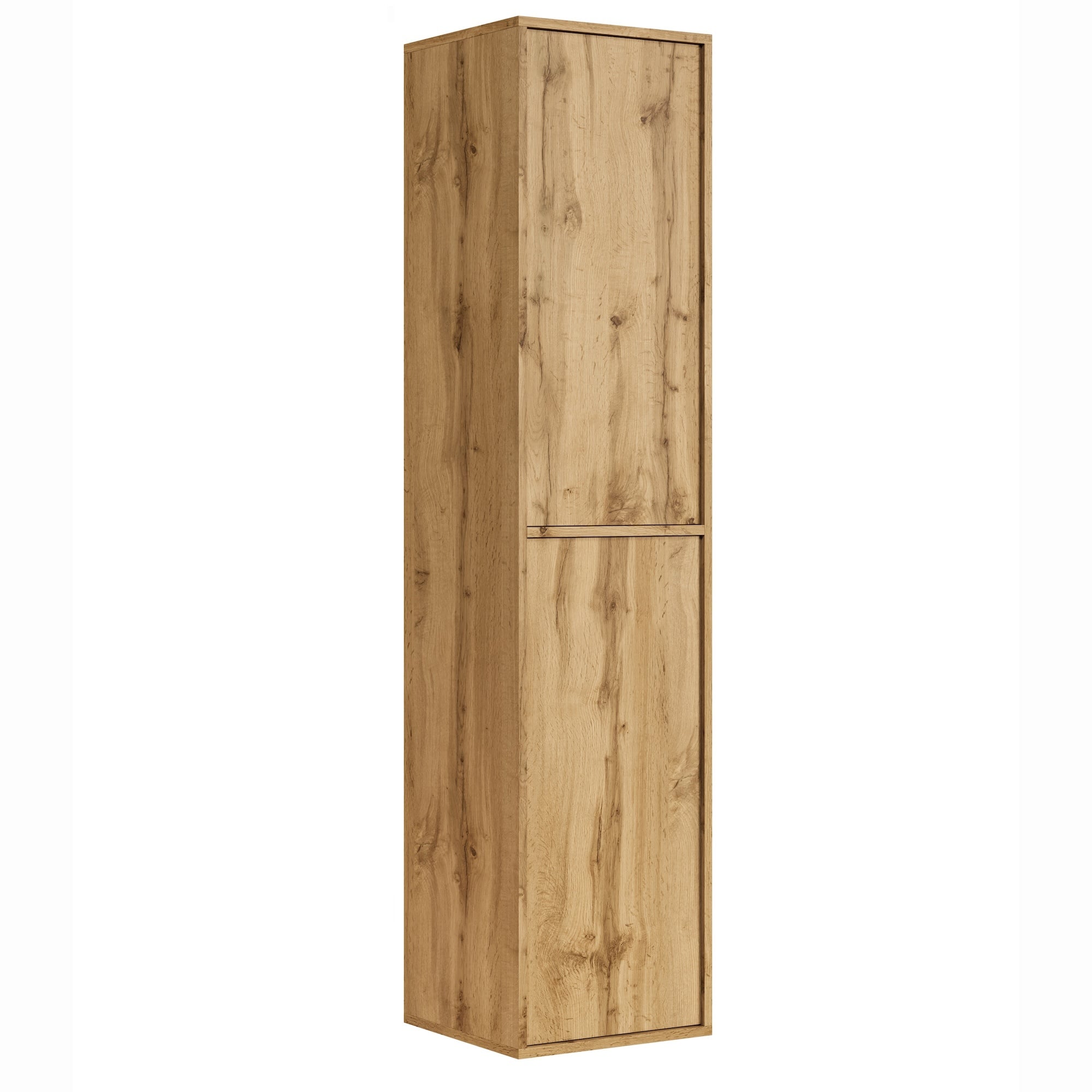 Badezimmerschrank Mali 38 X 33 X 160 Cm - Eiche - Hängender Seit