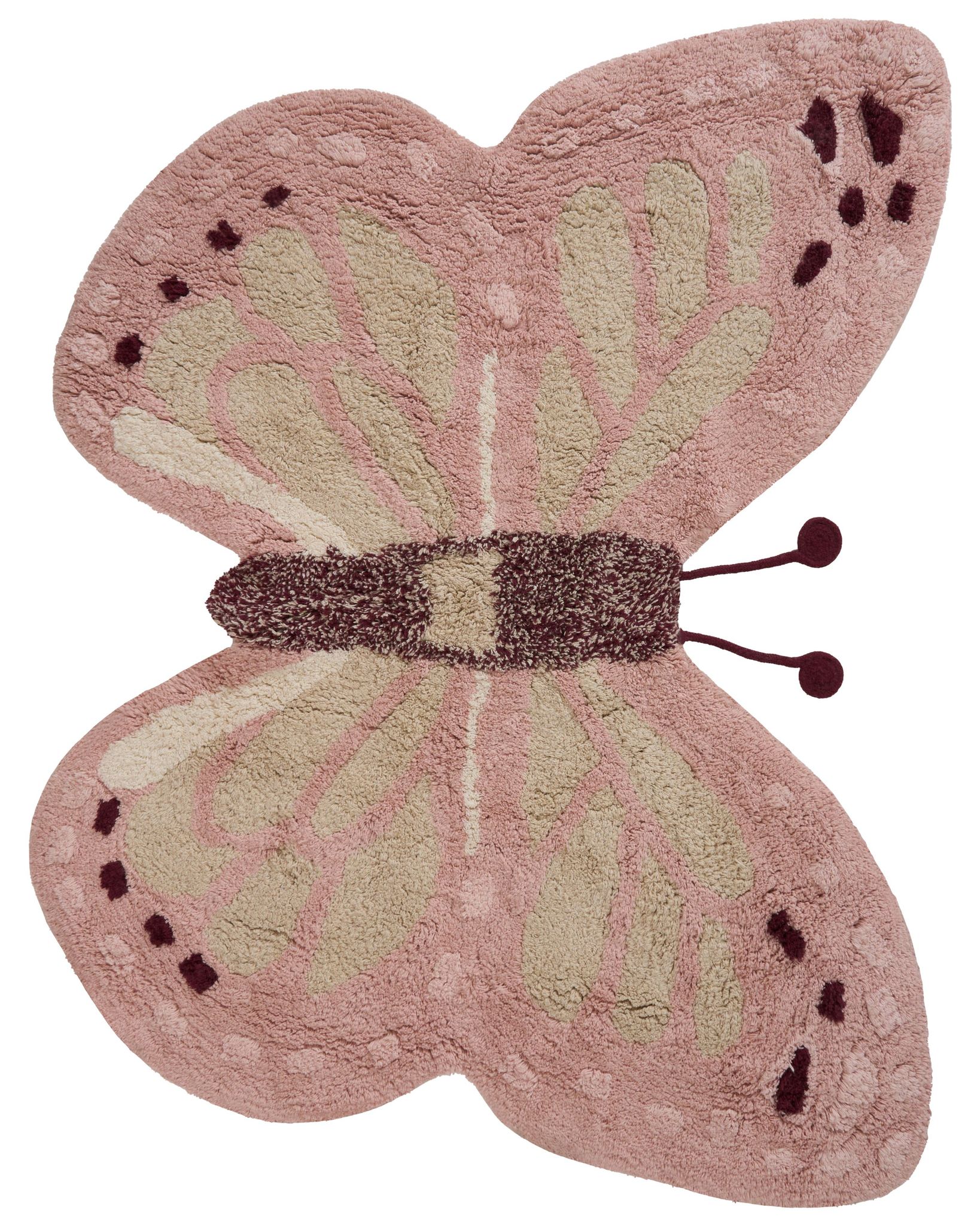 Kinderteppich Grayling Rosa 90 X 120 Cm Baumwolle