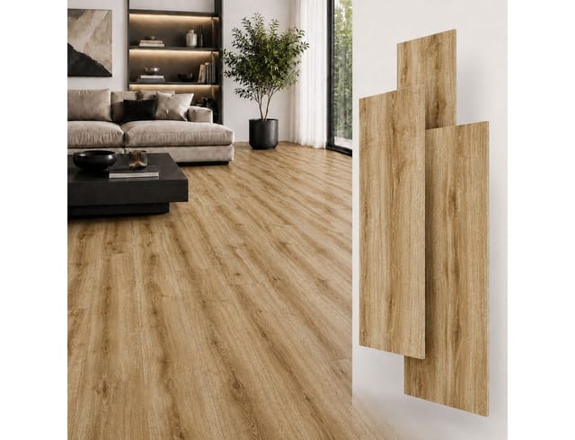 Spc Klick Hart Vinylboden, Wasserfest, Bodenbeläge, 4mm + 1mm Unterlage, Box 2,25 M² Alps