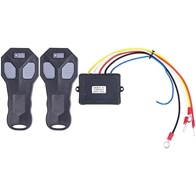 Set Mit 2 Kabellosen 12-v-fernbedienungen Für Elektrische Seilwinden, Kompatibel Mit Jeep, Atv, Lkw Und Anderen Fahrzeugen. Universelles Seilwindenzubehör.