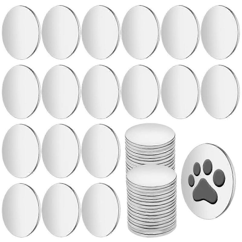 100 Runde Edelstahlscheiben Für Metallstanzarbeiten Und Bastelarbeiten.