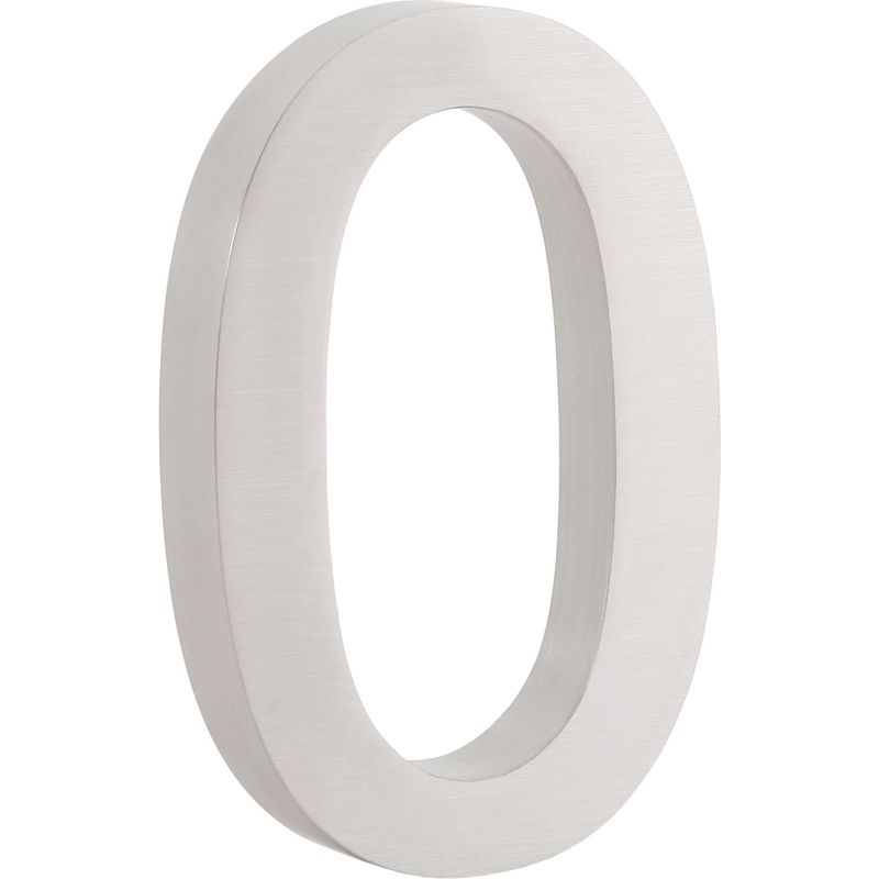Zelsius Hausnummer „0“ Aus Edelstahl, Nummern Verfügbar