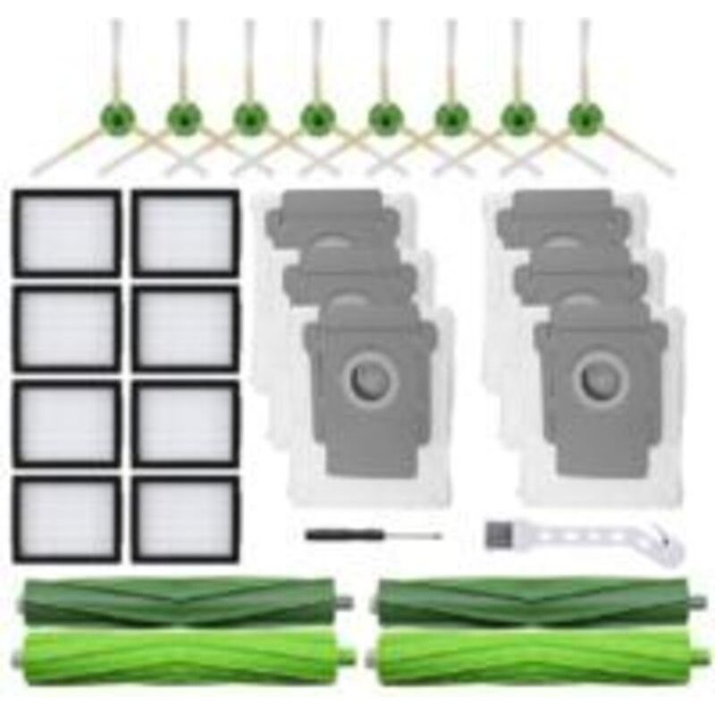 Universelles Zubehörset Für Roomba I8+, E5, I7, I6, I3, 690, 675, 650 Und Kompatible Saugroboter – Filter, Seitenbürsten, Mittelbürsten, Räder Und Ersatzteile