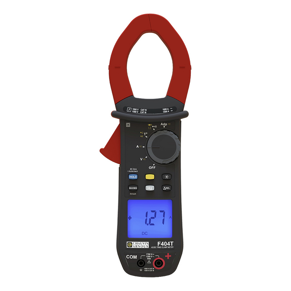 Chauvin Arnoux F404t Stromzange Digital Inkl. Tasche Cat Iii 1500 V, Cat Iv 1000 V Anzeige (counts)
