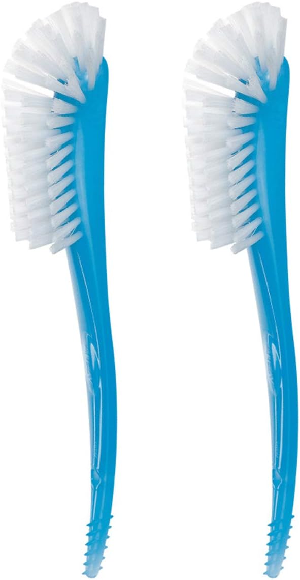 2-teiliges Reinigungsbürsten-set Mit Langem Griff Für Flaschen, Töpfe Und Pfannen – Blau