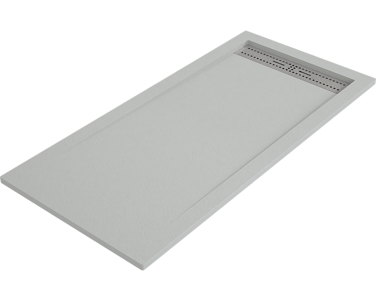 Duschwanne Bidai 80x140 Cm Wolke Edelstahlgitter