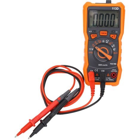 Tragbares Digitalmultimeter Mit 6000 Zählern, Ac/dc-spannungs- Und Stromerkennung, Multifunktions-lcd-display