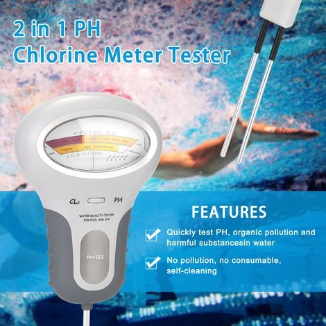 2-in-1 Ph- Und Chlortester – Präzise Wasserqualitätsmessung Für Schwimmbäder Und Aquarien