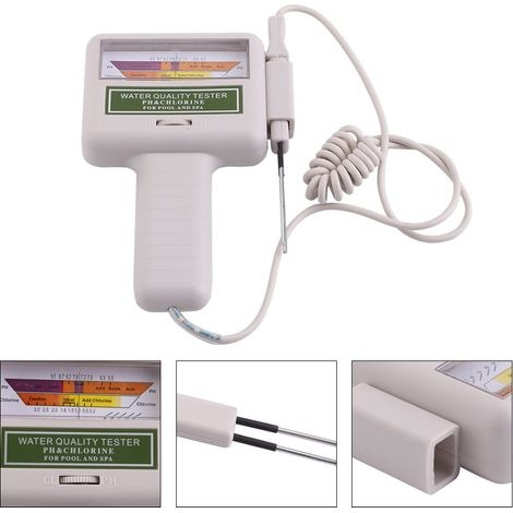 Wasserqualitätsmessgerät, 2-in-1 Ph-tester, Tragbares Ph-/cl2-chlormessgerät Für Wasserqualität, Schwimmbadwasser-monitor-analysator Für Trinkwasser