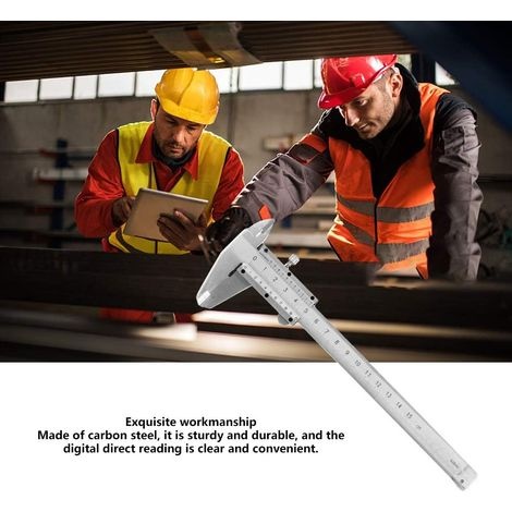 Digitaler Messschieber, Messfuß Aus Kohlenstoffstahl, Mikrometer-messgerät Mit Kunststoff-aufbewahrungskoffer Für Messungen Von 0–150 Mm / 0–6 Zoll