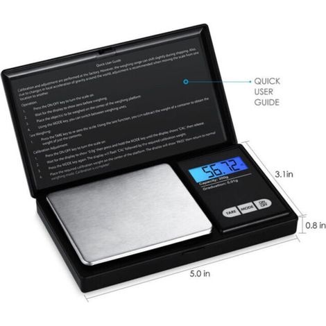 Lcd-präzisionswaage Für Schmuck Und Küche Mit Tara-funktion, Kompaktes Taschenformat