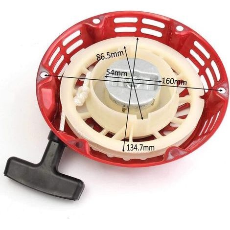 Gx160 Seilzugstarter, Kompatibel Mit Den Motorhacken Gx120 (4 Ps), Gx160 (5,5 Ps), Gx200 (6,5 Ps) Und Gx168. Ersatzmotor Für Generatoren. Teilenummern: 28400-ze1-003zf Und 28400-zh8-013ya