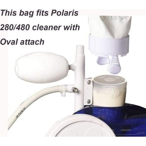 Set Mit 3 Ersatztaschen, Kompatibel Mit Polaris 280 Und 480 – Nylon-netztaschen Mit Reißverschluss – Schnelle Montage Und Einfache Reinigung