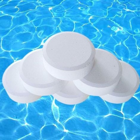 Chlorbasiertes Pool-desinfektionsmittel – Packung Mit 50 Mehrzwecktabletten – Schnelle Desinfektion Für Badewannen Und Whirlpools – Beugt Algenbildung Vor –