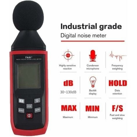 Digitales Schallpegelmessgerät, 30–130 Db Dezibelmesser, Geräuschaufzeichnungsgerät, Digitaler Geräuschdetektor, Audio-diagnosegerät, 1 Stück