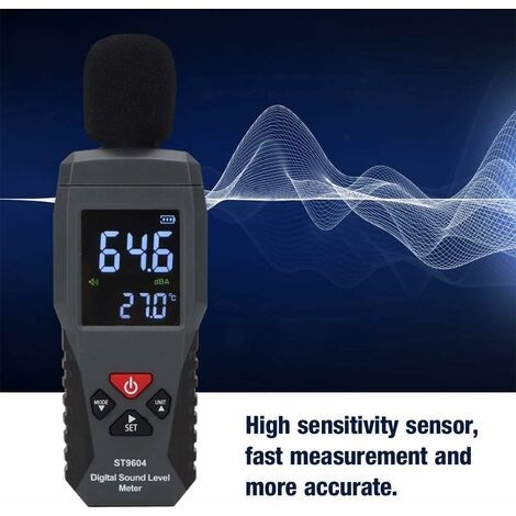 Schallpegelmesser Mit Aufzeichnungsfunktion, Geräuschmessgerät, Digitales Audio-schallpegelmessgerät, Messbereich 30–130 Db, 1 Stück