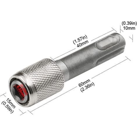 Bithalteradapter - Plus 6,35 Mm (1/4") 2 Stück Sechskantschaft-bohrbithalter-konverter Rundschaft Auf Sechskantschaft-adapter Für Schlagbohrmaschinen Und Hämmer