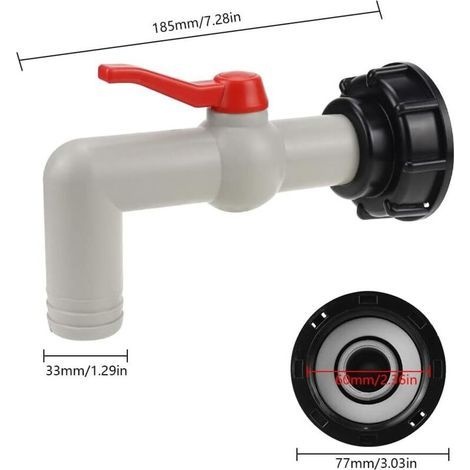 Adapter Für Ibc-hahn An Tanks Mit 60-mm-gewinde. Adapter Für Ibc-regenwassertanks (dn40/50).
