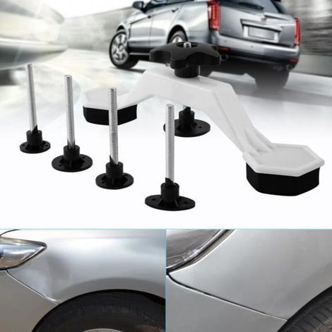 Werkzeug Zur Dellenreparatur – Klebstoffentferner – 5 Laschen – Lackschadenfreie Dellenreparatur – Schwarz Und Weiß
