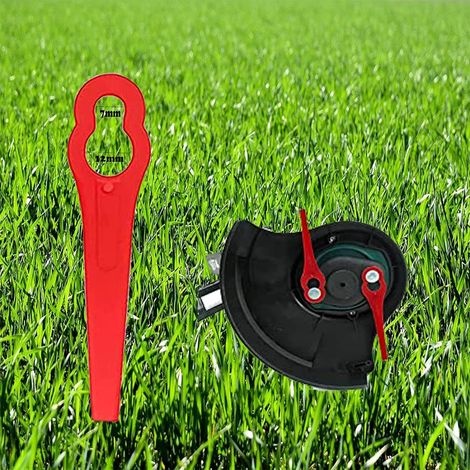 10 Stück Kunststoffmesser Für Gartenrasenmäher, Rasenmäherzubehör, Ersatzmesser Aus Kunststoff Für Frt18a, Frt18a1, Art46155, Frt20a1