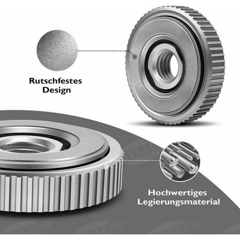Sds-schnellspannmutter Für Alle Winkelschleifer Mit M14-anschluss Von Aeg, Black & Decker, Dewalt, Flex, Hitachi, Metabo Und Makita