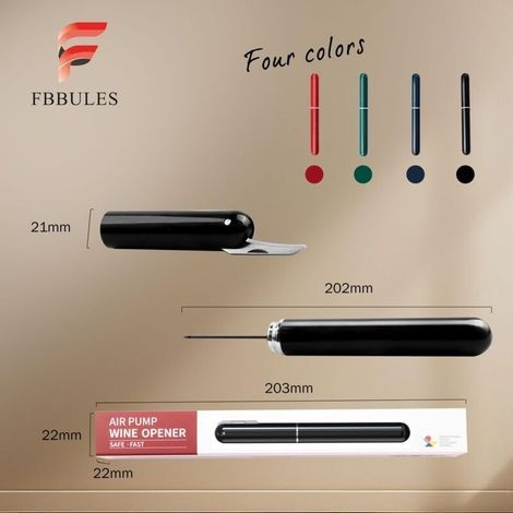 3 X 2-in-1 Druckluft-korkenzieher Mit Folienschneider, Flaschenöffner Für Zuhause, Restaurant, Partys, Geschenk Für Weinliebhaber
