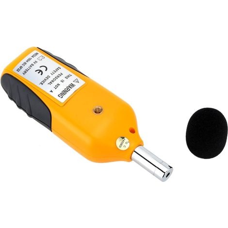 Mengshen Schallpegelmesser 30-130dba, Professionelles Dezibelmessgerät Mit Hintergrundbeleuchtetem Display (9v-batterie Im Lieferumfang Enthalten)